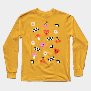 Happy Pattern Long Sleeve T-Shirt